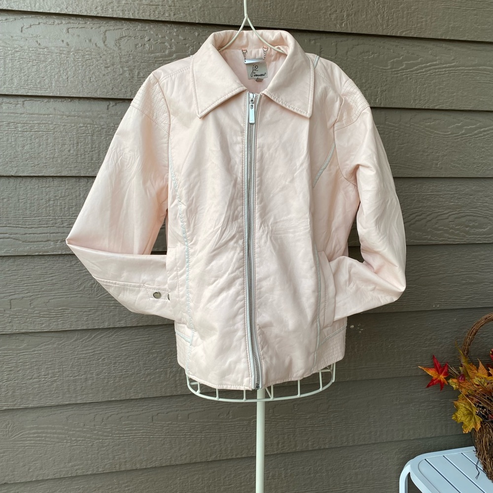 J2 By Joujou Woman’s Moro Jacket foux leather, Baby Pink